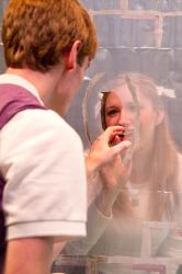 Finally, I can reach you through the notch. Matt (Eric Ritter), Louisa (Sherry Benedek).