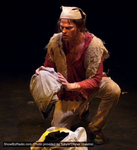 Jean Valjean (Daniel Felton) has just been released from prison