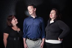 'Bobby and girlfriends': Lauren Everd, Tom Burns, Sarah Ford Gorman