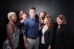 Bobby, a very popular bachelor, with the wives of his friends